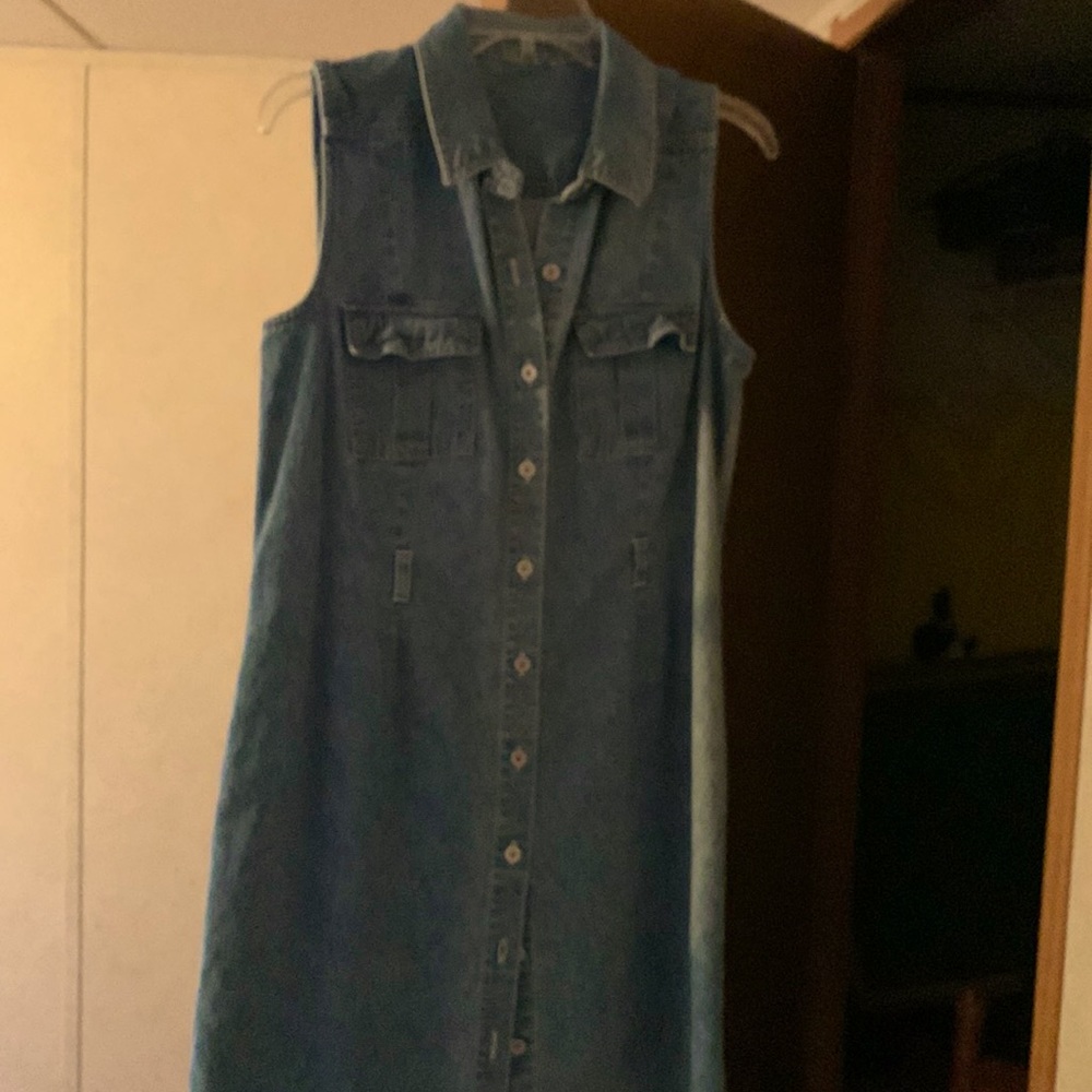 Simple Blue Jean Dress